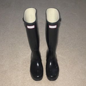 Black Hunter Boots Size 8